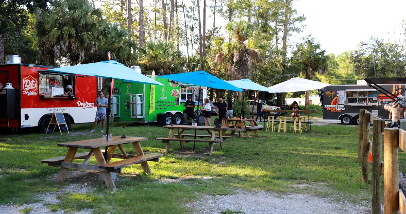 The Outpost food truck park on Old Moultrie Road, St. Augustine