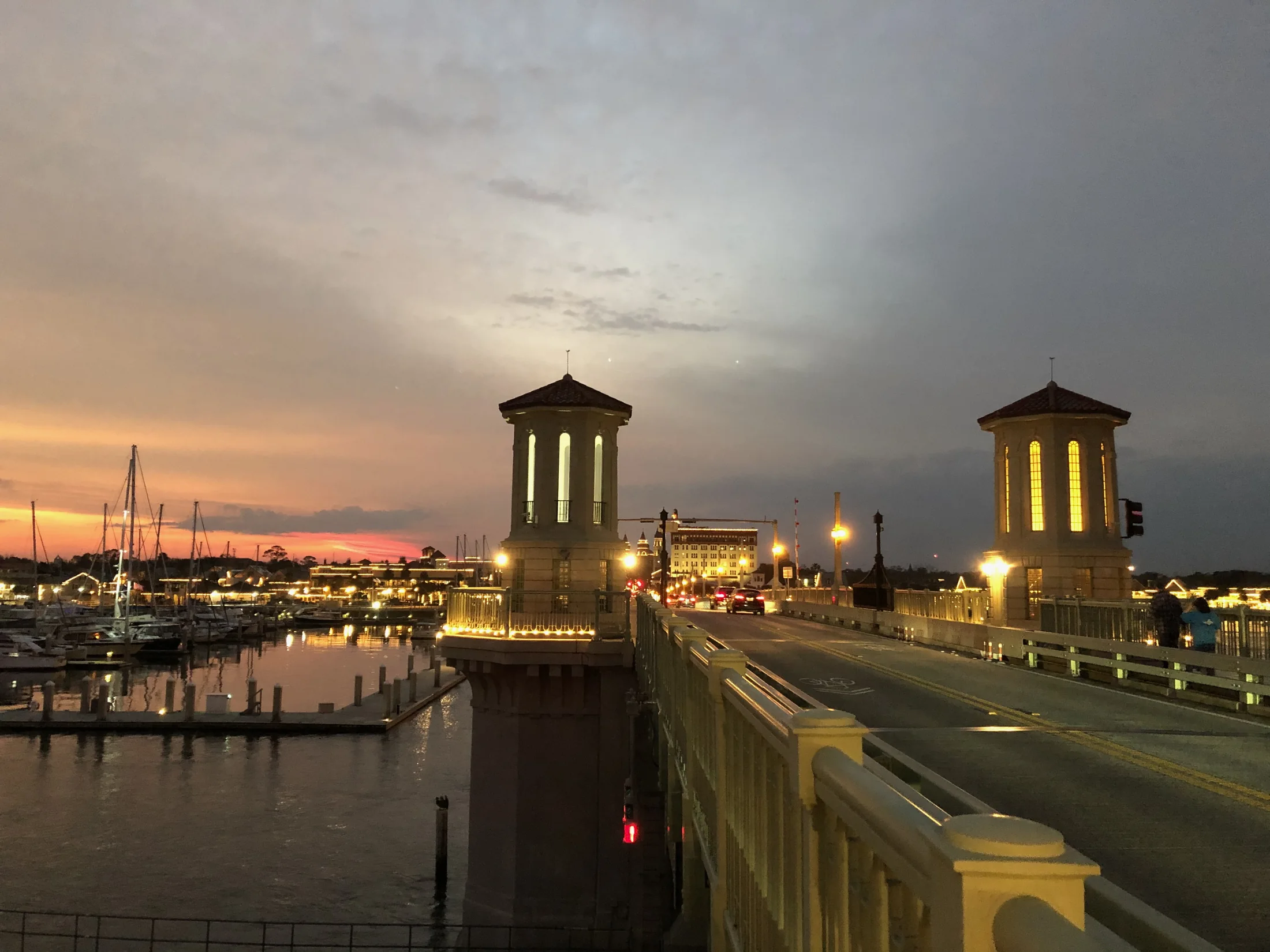 Bridge of Lions at sunset